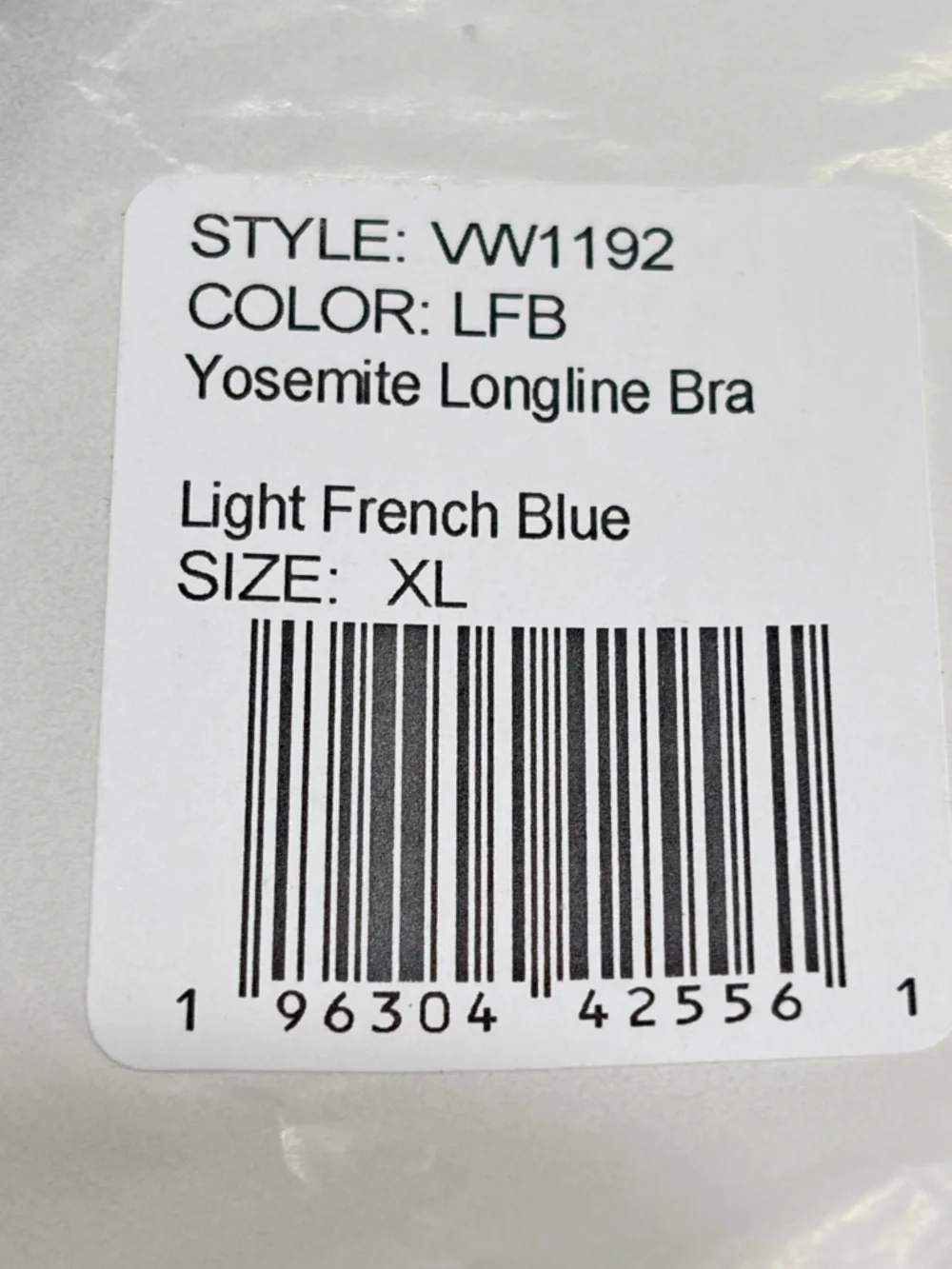 Vuori Women's XL Yosemite Longline Bra French Blue NWT Lined 4-Way Stretch